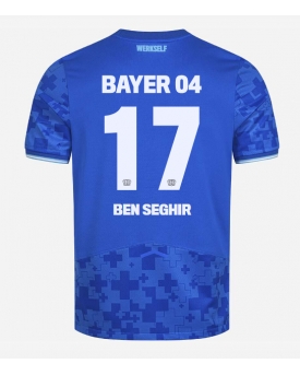 Bayer Leverkusen Eliesse Ben Seghir #17 Maglia Gara Terza Repliche 2025-26 Maniche Corte
